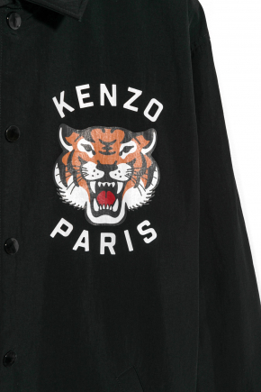 Kenzo Lucky Tiger Quilted Coach Jacket/shirt