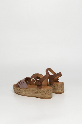 Suede Cowhide Leather Espadrilles