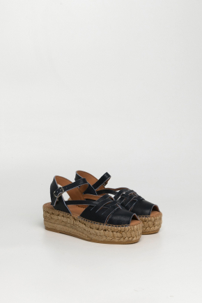 Cowhide Leather Espadrilles