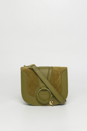 Grained Cowhide Leather Crossbody Bag