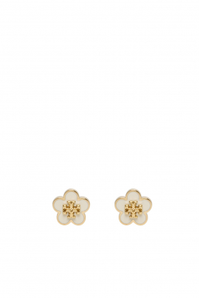 Kira Enamel Flower 针式耳环