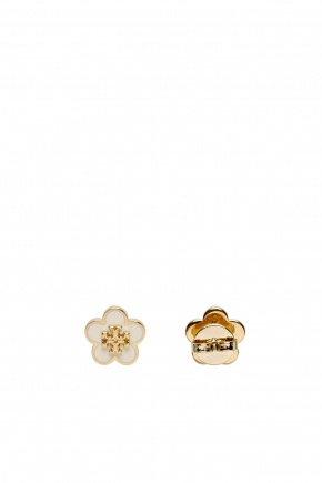 Kira Enamel Flower Stud Earrings