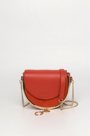 Small Grain Cowhide Leather Chain Bag/crossbody Bag