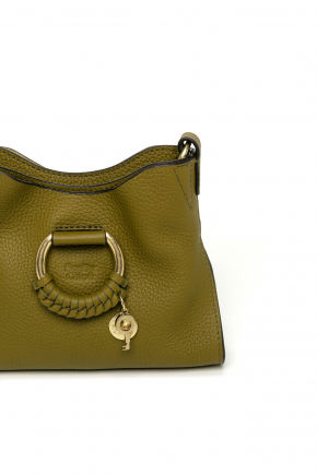 Grained Goat Leather Crossbody Bag/top Handle
