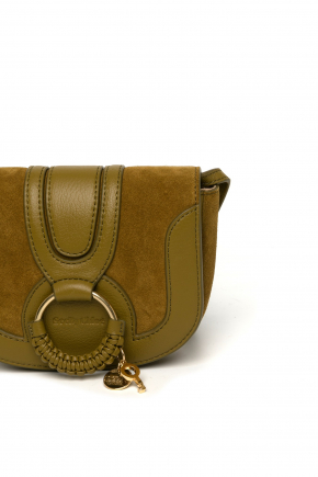 Grained Cowhide Leather Crossbody Bag