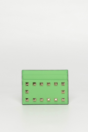 Rockstud Calfskin Cardholder 卡片包