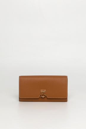 Grainy Leather Tb Continental Wallet