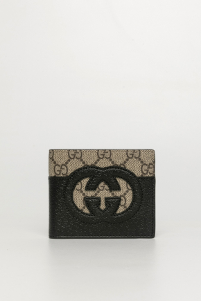 With Cut-Out Interlocking G Wallet