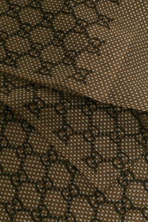 Gg Damier Wool Silk Stole 围巾
