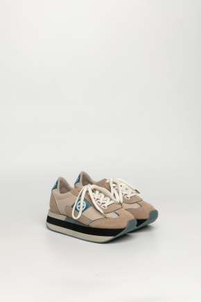 Suede Calfskin Leather Sneakers