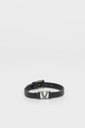 Vlogo Signature Leather Bracelet