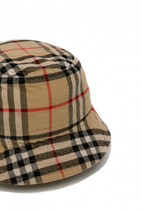 Check Cotton Bucket Hat Bucket hat