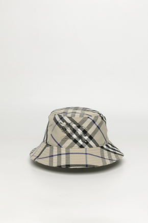 Check Cotton Blend Bucket Hat Bucket hat