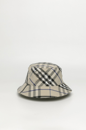 Check Cotton Blend Bucket Hat 漁夫帽