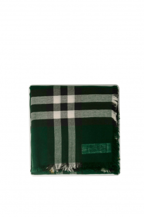 Check Wool Scarf