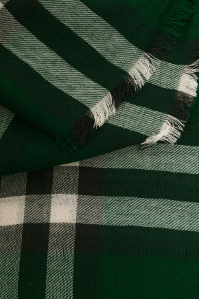 Check Wool Scarf