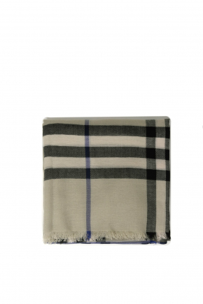 Check Wool Scarf Scarf