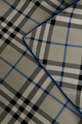 Check Silk Scarf