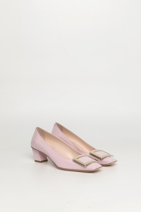 Belle Vivier Metal Buckle In Patent Leather 密頭高跟鞋