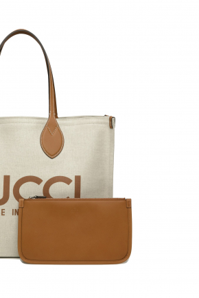 With Gucci Print Tote Bag