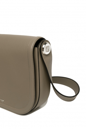 Fendi Roma Leather Chiodo Messenger Crossbody bag