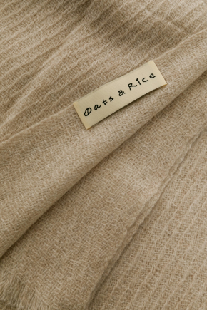 Traveller Plain Cashmere Ivory 围巾