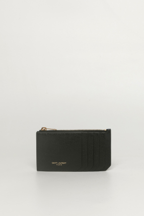Saint Laurent Paris Fragments Zip Card Holder/coin Purse