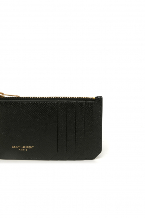 Saint Laurent Paris Fragments Zip Card Holder/coin Purse