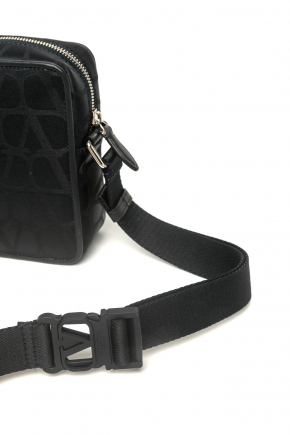 Small Black Iconographe Nylon Shoulder Bag Crossbody bag/Shoulder bag