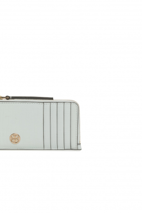 Robinson Crosshatched Zip Card Holder/coin Purse