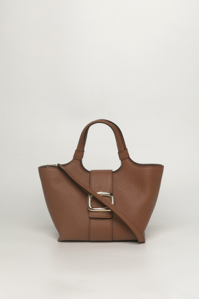 Viv' Choc Mini Shopping Bag In Leather 斜揹袋/手提袋