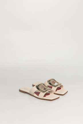 Viv' By The Sea Mules In Leather 涼鞋
