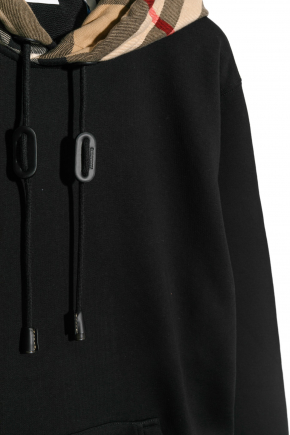 Check Hood Cotton Hoodie 連帽衛衣