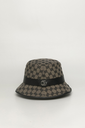 Gg Canvas With Double G Bucket Hat