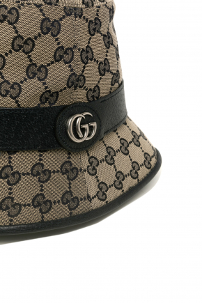 Gg Canvas With Double G Bucket Hat