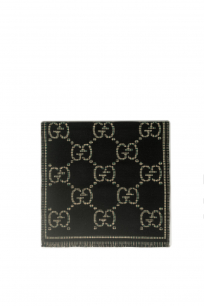 Check Gg Wool 圍巾