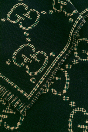 Check Gg Wool 圍巾