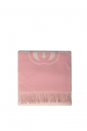 Wool Cashmere Scarf With Interlocking G 围巾