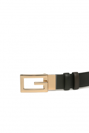 Reversible Belt With Square G Buckle Belt
