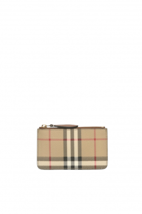 Check Coin Case With Strap 零錢包