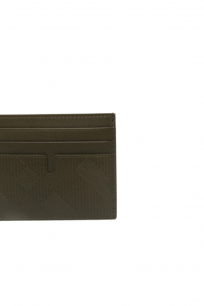 Tall Embossed Check Card Case 卡片包