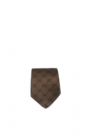 Gg Silk Jacquard Tie Tie