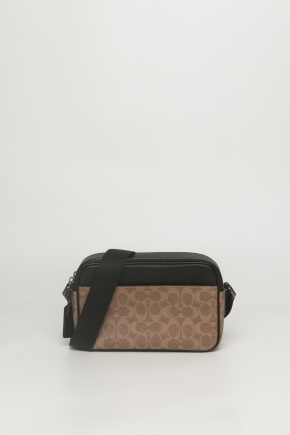 Coated Canvas Crossbody Bag