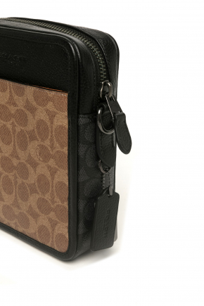 Coated Canvas Crossbody Bag