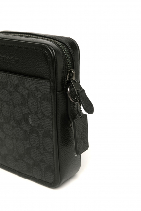 Coated Canvas Crossbody Bag