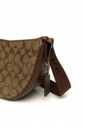 Coated Canvas Crossbody Bag