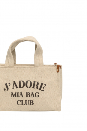 Mini Canvas J'adore Tote Bag Crossbody bag/Top handle