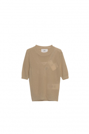 Boucle Crewneck Cropped T-Shirt T-shirt