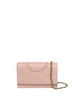 Fleming Soft Polished-Grain Chain Wallet