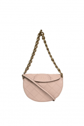 Mini Fleming Soft Polished-Grain Crescent Bag 鏈條袋/斜揹袋